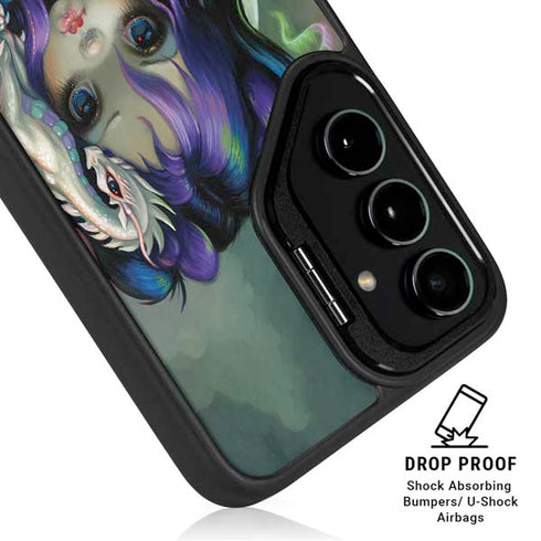 Winter Fairy With Frost Dragon by Jasmine Becket-Griffith Galaxy S24 FE Kickstand Case